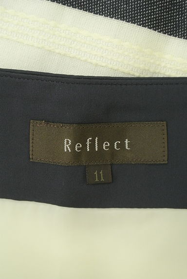 Reflect（リフレクト）の古着「ボーダータックフレア膝丈スカート（スカート）」大画像６へ