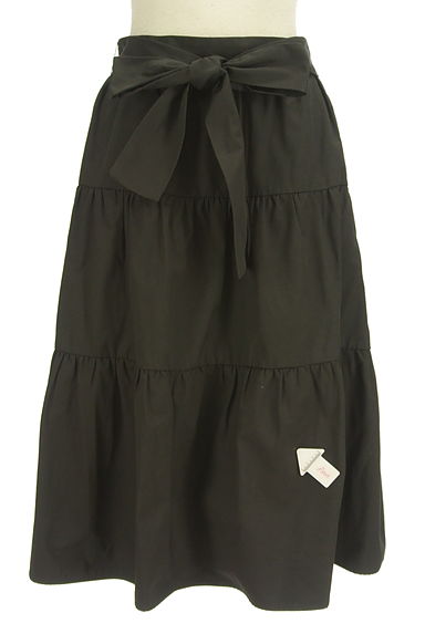 Couture Brooch（クチュールブローチ）の古着「ベルト付き膝下ティアードスカート（スカート）」大画像４へ