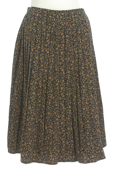 NATURAL BEAUTY BASIC（ナチュラルビューティベーシック）の古着「小花柄プリーツ膝下スカート（ロングスカート・マキシスカート）」大画像１へ