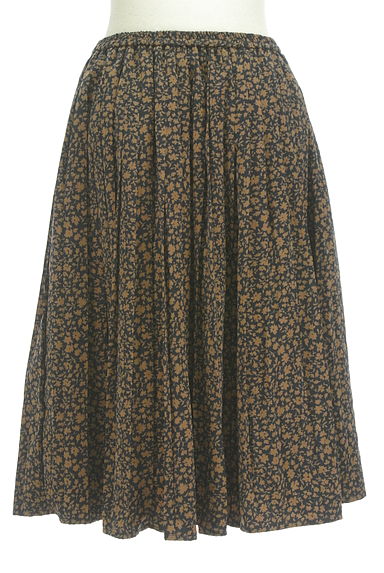 NATURAL BEAUTY BASIC（ナチュラルビューティベーシック）の古着「小花柄プリーツ膝下スカート（ロングスカート・マキシスカート）」大画像２へ