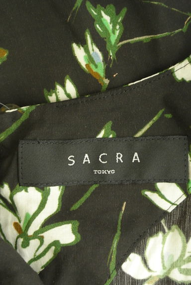 SACRA（サクラ）の古着「ワイドスリーブ花柄カットソー（カットソー・プルオーバー）」大画像６へ