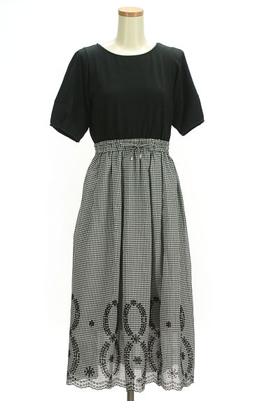 anySiS（エニィスィス）の古着「刺繍入りギンガムチェック柄ロングワンピース（ワンピース・チュニック）」大画像１へ