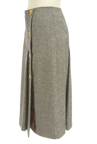 BLUE LABEL CRESTBRIDGE（ブルーレーベル・クレストブリッジ）の古着「膝下ラップタックスカート（スカート）」大画像３へ