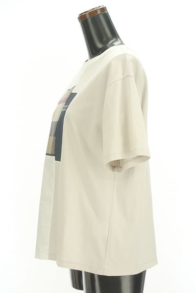 BLUE LABEL CRESTBRIDGE（ブルーレーベル・クレストブリッジ）の古着「フロントプリントバイカラーTシャツ（カジュアルシャツ）」大画像３へ