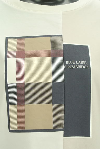 BLUE LABEL CRESTBRIDGE（ブルーレーベル・クレストブリッジ）の古着「フロントプリントバイカラーTシャツ（カジュアルシャツ）」大画像４へ