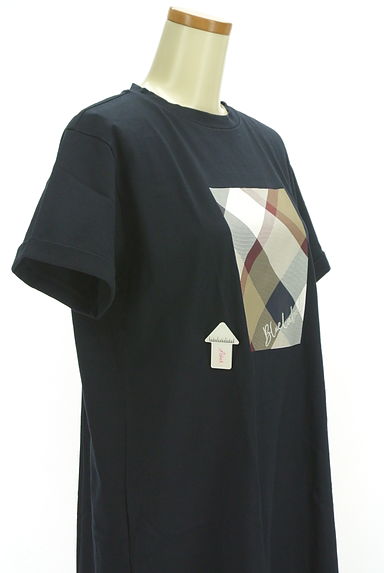 BLUE LABEL CRESTBRIDGE（ブルーレーベル・クレストブリッジ）の古着「プリントロングTシャツワンピース（ワンピース・チュニック）」大画像４へ
