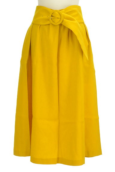 Tiara（ティアラ）の古着「ベルト付きミモレウールスカート（ロングスカート・マキシスカート）」大画像１へ