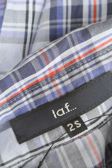 la.f...（ラエフ）の古着「ラウンドヘムチェック柄シャツ（カジュアルシャツ）」大画像６へ