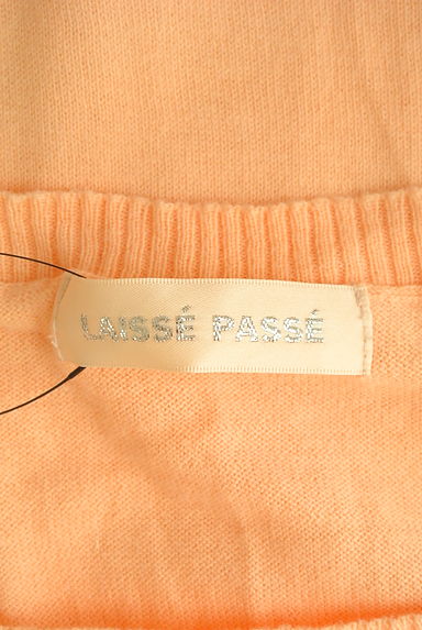 LAISSE PASSE（レッセパッセ）の古着「ポンポンポケットフリルニットミニワンピ（ニット）」大画像６へ