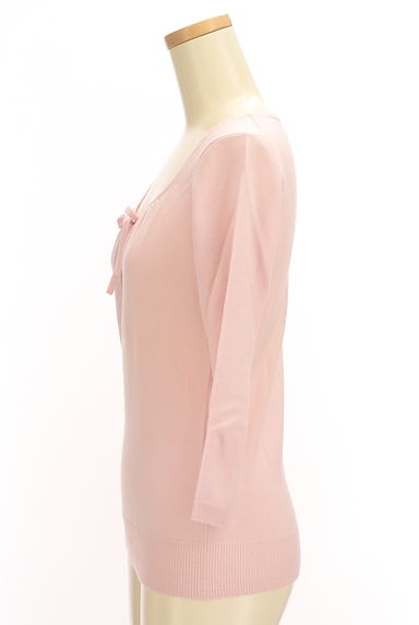 NATURAL BEAUTY BASIC（ナチュラルビューティベーシック）の古着「スクエアネックリボン付きニット（ニット）」大画像３へ