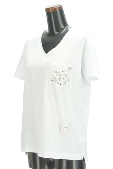 en recre（アンレクレ）の古着「スタッズポケットVネックTシャツ（Ｔシャツ）」大画像４へ