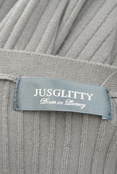 JUSGLITTY（ジャスグリッティー）の古着「モックネック９分袖ニット＋カーディガン（アンサンブル）」大画像６へ