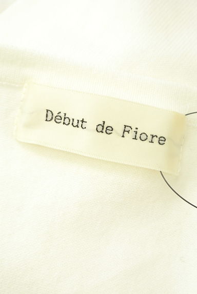 Debut de Fiore by LAISSE PASSE（デビュー・ド・フィオレ）の古着「花刺繍ニットカーディガン（カーディガン・ボレロ）」大画像６へ