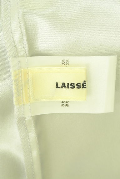 LAISSE PASSE（レッセパッセ）の古着「スクエアドット織七分袖シフォンワンピース（ワンピース・チュニック）」大画像６へ
