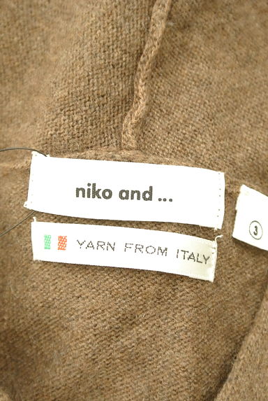 niko and...（ニコ アンド）の古着「カシミヤ混Ｖドロップショルダーニット（ニット）」大画像６へ