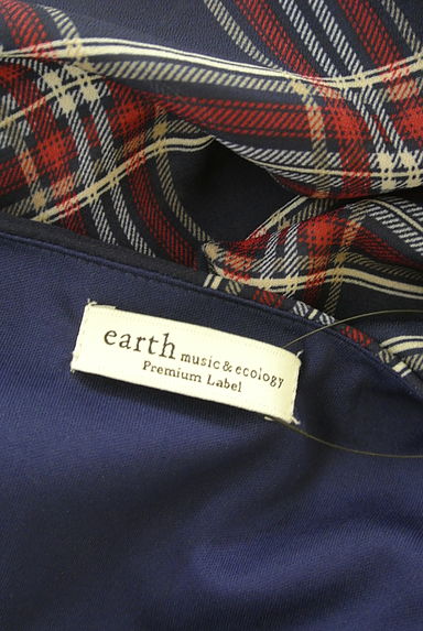 earth music&ecology（アースミュージック＆エコロジー）の古着「シアースリーブ切替チェックブラウス（カットソー・プルオーバー）」大画像６へ