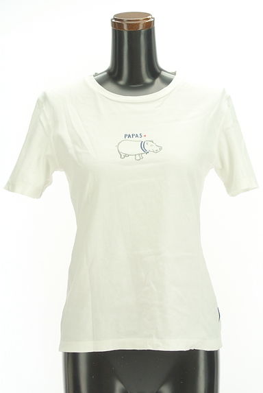 PAPAS（パパス）の古着「ワンポイントプリントTシャツ（カットソー・プルオーバー）」大画像１へ