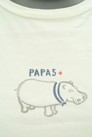 PAPAS（パパス）の古着「ワンポイントプリントTシャツ（カットソー・プルオーバー）」大画像４へ