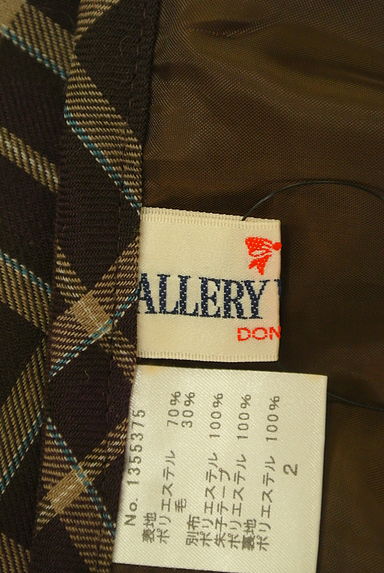 GALLERY VISCONTI（ギャラリービスコンティ）の古着「裾シフォンチェック柄ミディスカート（スカート）」大画像６へ