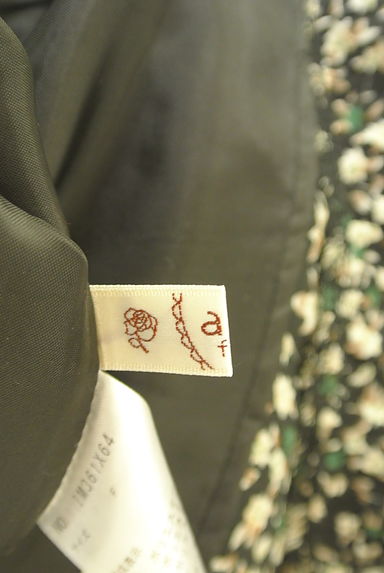 axes femme（アクシーズファム）の古着「ベルト付きミモレ丈花柄シフォンワンピース（ワンピース・チュニック）」大画像６へ
