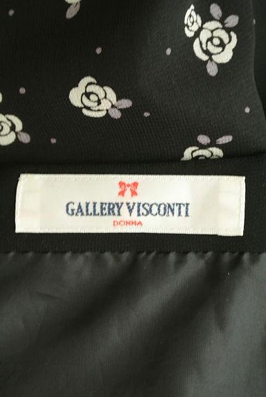 GALLERY VISCONTI（ギャラリービスコンティ）の古着「リボンベルト付き薔薇柄シフォンワンピース（ワンピース・チュニック）」大画像６へ
