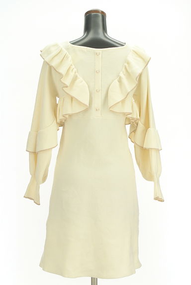 WILLSELECTION（ウィルセレクション）の古着「フリルボリュームスリーブニットワンピース（ワンピース・チュニック）」大画像２へ