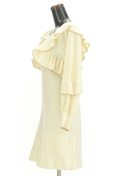 WILLSELECTION（ウィルセレクション）の古着「フリルボリュームスリーブニットワンピース（ワンピース・チュニック）」大画像３へ
