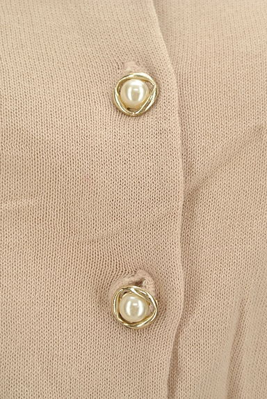 LAISSE PASSE（レッセパッセ）の古着「パールボタン半袖ニットカーディガン（カーディガン・ボレロ）」大画像４へ