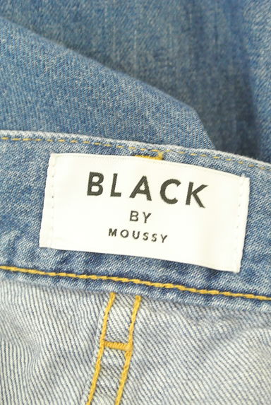 BLACK BY MOUSSY（ブラックバイマウジー）の古着「フリンジタックワイドデニムパンツ（デニムパンツ）」大画像６へ