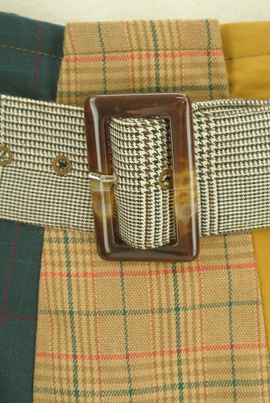 REDYAZEL（レディアゼル）の古着「ベルト付き配色チェックミニスカート（ミニスカート）」大画像４へ