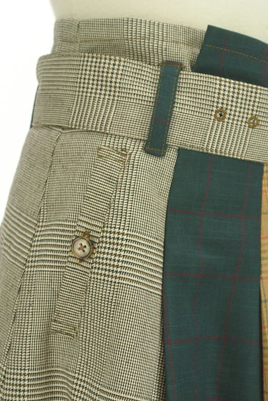 REDYAZEL（レディアゼル）の古着「ベルト付き配色チェックミニスカート（ミニスカート）」大画像５へ