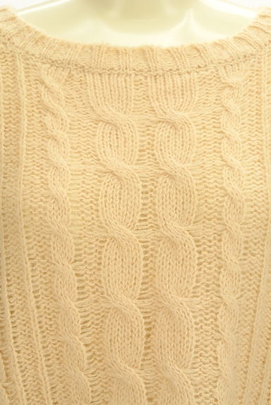 NATURAL BEAUTY BASIC（ナチュラルビューティベーシック）の古着「ケーブル編みオーバーセーター（セーター）」大画像４へ