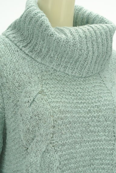 NATURAL BEAUTY BASIC（ナチュラルビューティベーシック）の古着「リブタートルケーブル編みセーター（セーター）」大画像４へ
