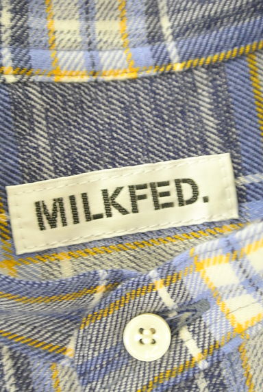 MILKFED.（ミルク フェド）の古着「バックロゴ刺繍ロングシャツワンピース（ワンピース・チュニック）」大画像６へ