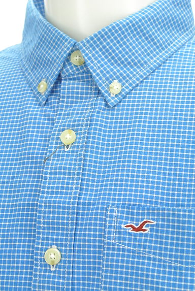 Hollister Co.（ホリスター）の古着「チェック柄ラウンドヘムシャツ（カジュアルシャツ）」大画像４へ