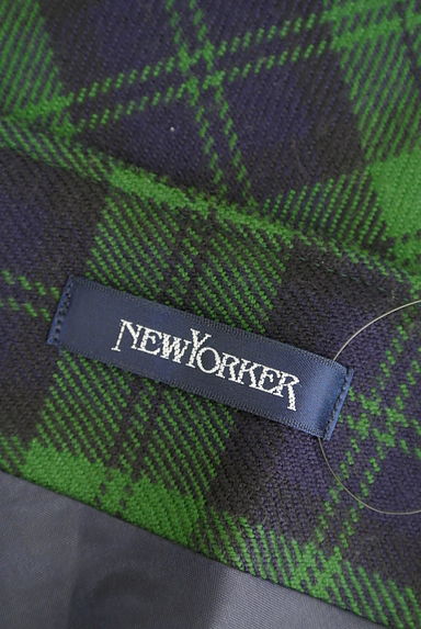 NEW YORKER（ニューヨーカー）の古着「チェック柄膝下ウールスカート（スカート）」大画像６へ