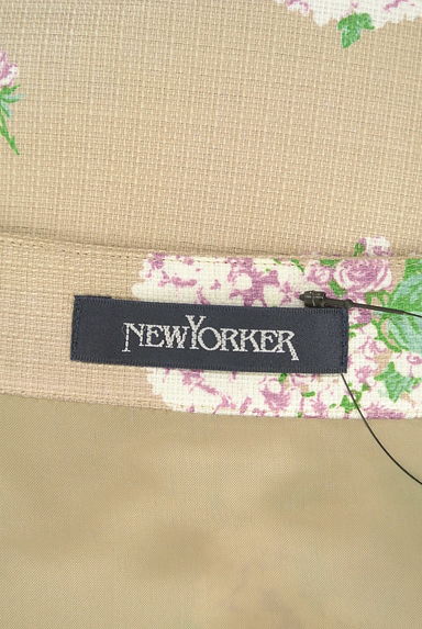 NEW YORKER（ニューヨーカー）の古着「花柄膝下タックフレアスカート（ロングスカート・マキシスカート）」大画像６へ