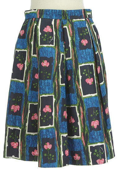 Lois CRAYON（ロイスクレヨン）の古着「膝丈花柄タックフレアスカート（スカート）」大画像１へ