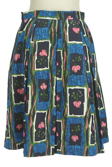 Lois CRAYON（ロイスクレヨン）の古着「膝丈花柄タックフレアスカート（スカート）」大画像２へ