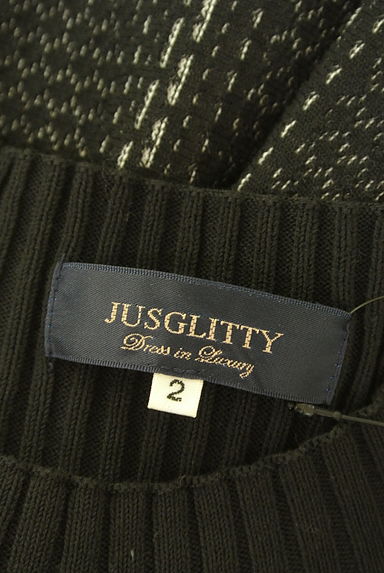 JUSGLITTY（ジャスグリッティー）の古着「ベルト付きミモレニットワンピース（ワンピース・チュニック）」大画像６へ