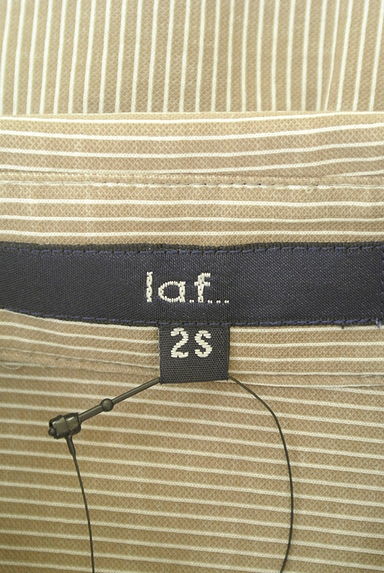 la.f...（ラエフ）の古着「ストライプ柄ラウンドヘムシャツ（カジュアルシャツ）」大画像６へ