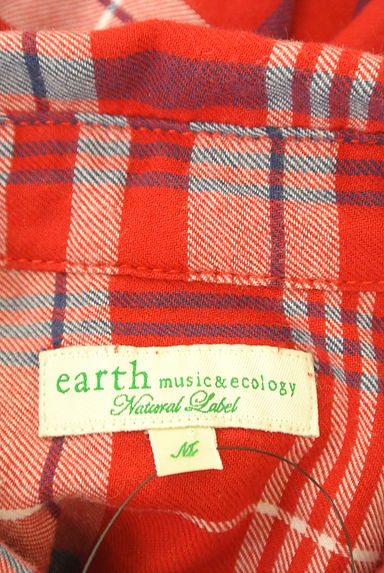 earth music&ecology（アースミュージック＆エコロジー）の古着「チェック柄起毛コットンシャツ（カジュアルシャツ）」大画像６へ