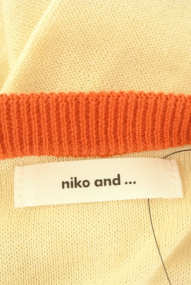 niko and...（ニコ アンド）の古着「フロッキーロゴラグラン七分袖ニット（ニット）」大画像６へ