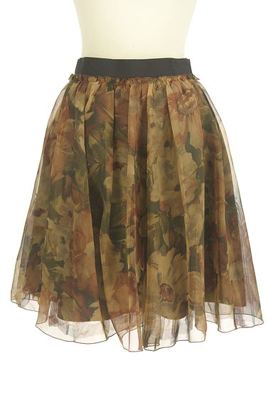 Lois CRAYON（ロイスクレヨン）の古着「膝丈花柄シフォンスカート（スカート）」大画像１へ
