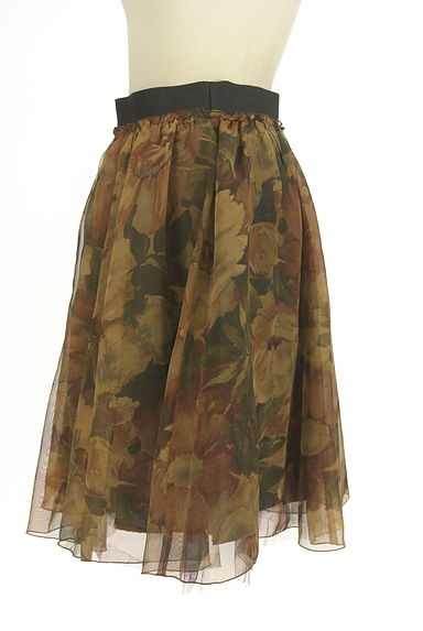Lois CRAYON（ロイスクレヨン）の古着「膝丈花柄シフォンスカート（スカート）」大画像３へ
