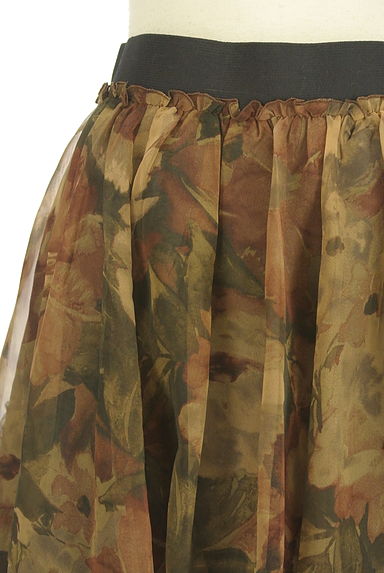 Lois CRAYON（ロイスクレヨン）の古着「膝丈花柄シフォンスカート（スカート）」大画像４へ