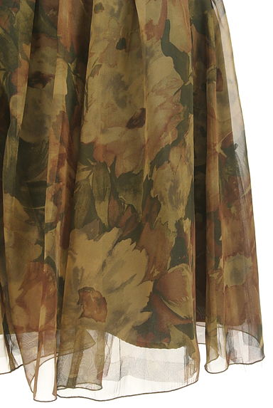 Lois CRAYON（ロイスクレヨン）の古着「膝丈花柄シフォンスカート（スカート）」大画像５へ