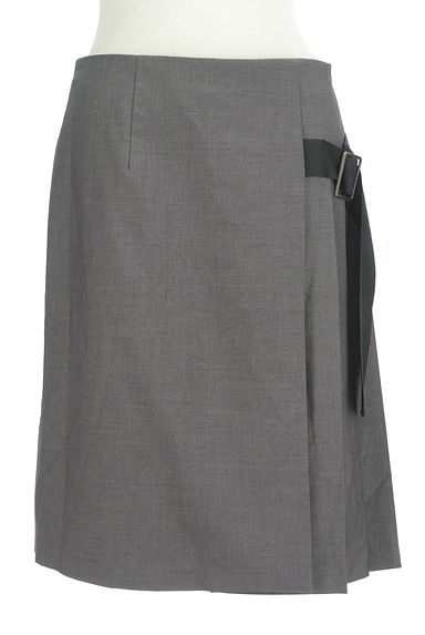 Lois CRAYON（ロイスクレヨン）の古着「バックル付ラップ風膝丈スカート（ミニスカート）」大画像１へ