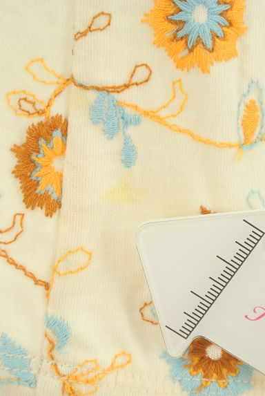 TABASA（タバサ）の古着「花刺繍ロングカットソー（カットソー・プルオーバー）」大画像５へ