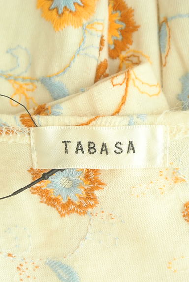 TABASA（タバサ）の古着「花刺繍ロングカットソー（カットソー・プルオーバー）」大画像６へ